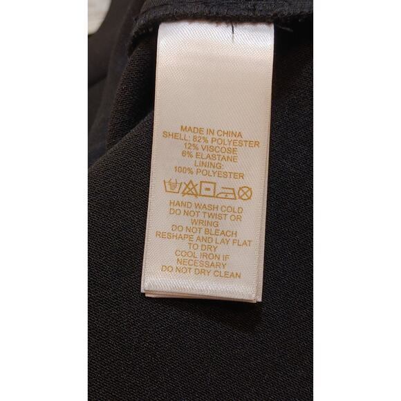 Kate Spade Women's Black Embellished Ruffle Top Poly Blend - Picture 3 of 9